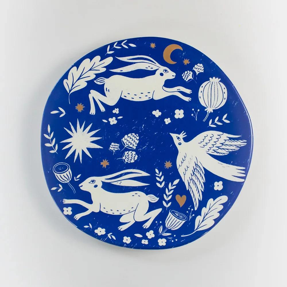 Ceramic plates - Blue Tale