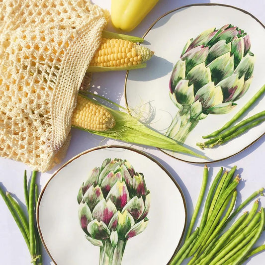 Ceramic plates - Artichoke